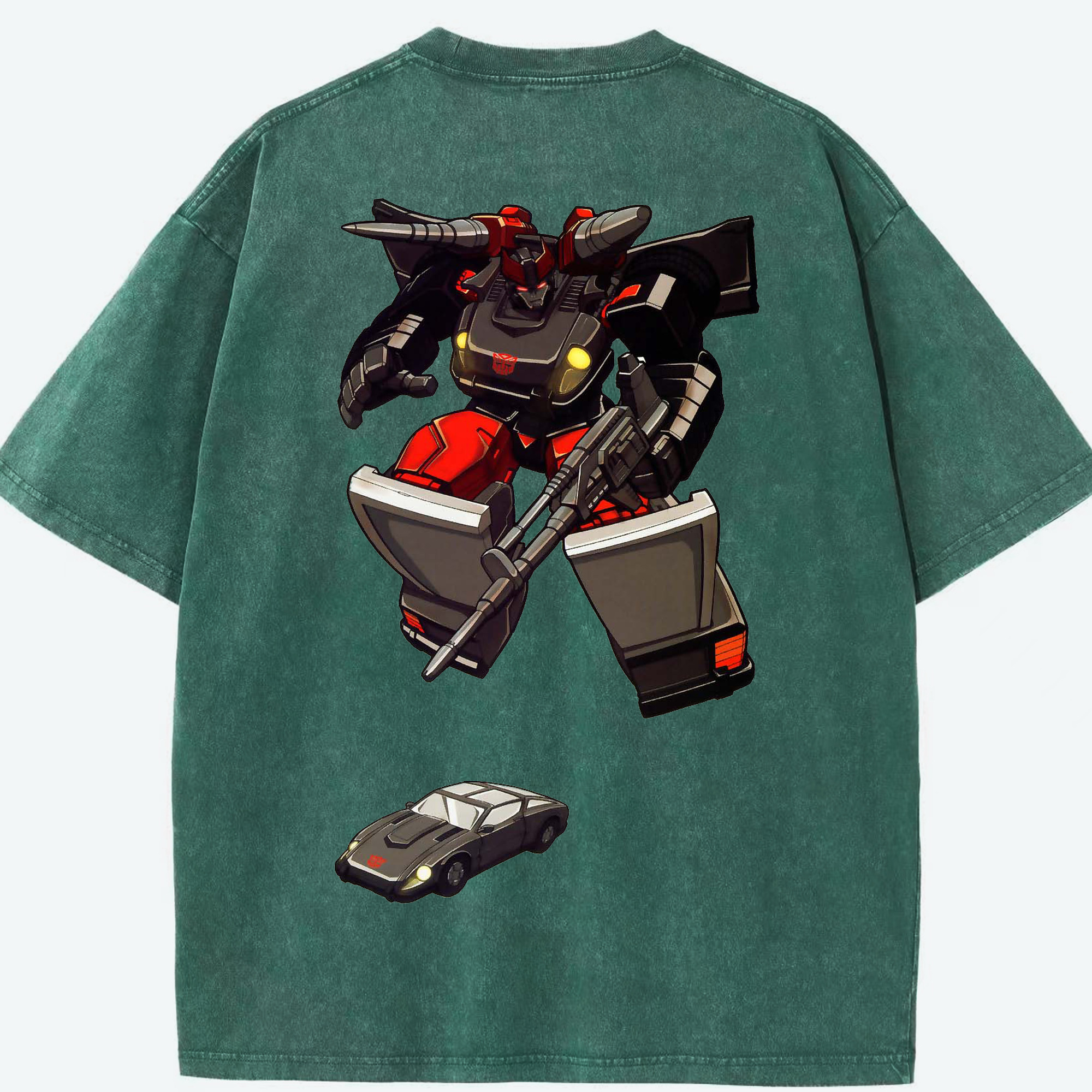 （画像用）  綿100% ヴィンテージ風 半袖Tシャツ（背面プリント）